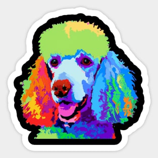 Poodle Pop Art - Dog Lover Gifts Sticker